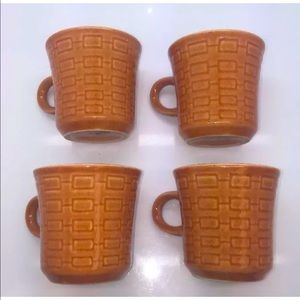 FRESCO Vtg 60’s Mid-Century Modern Set of 4 Mugs